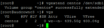 vgextend