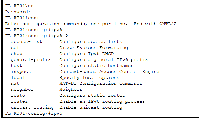 ipv6 Commands