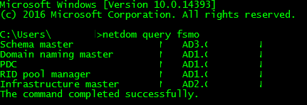 Netdom Query FSMO