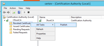 Publish CRL